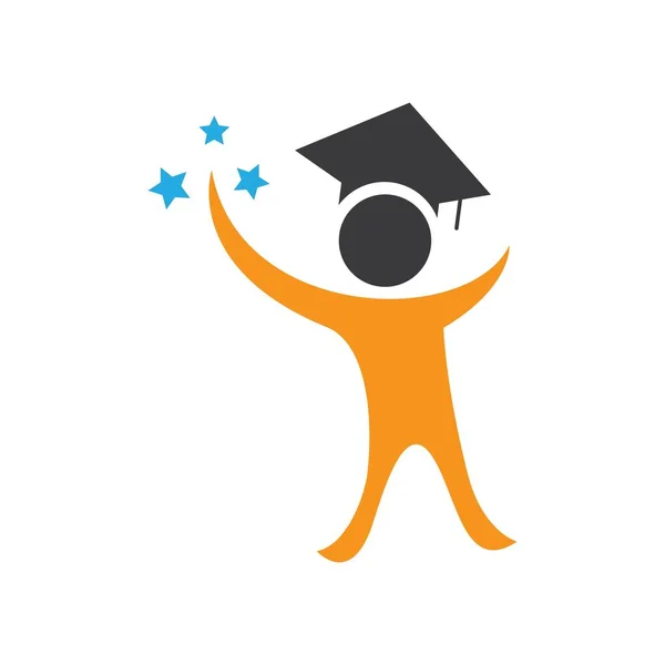 Smart Education Logo Design Vector Illustration — Stock Vector