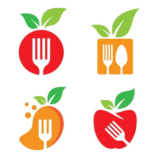 Alimentation Fraîche Logo Images Illustration Design — Image vectorielle