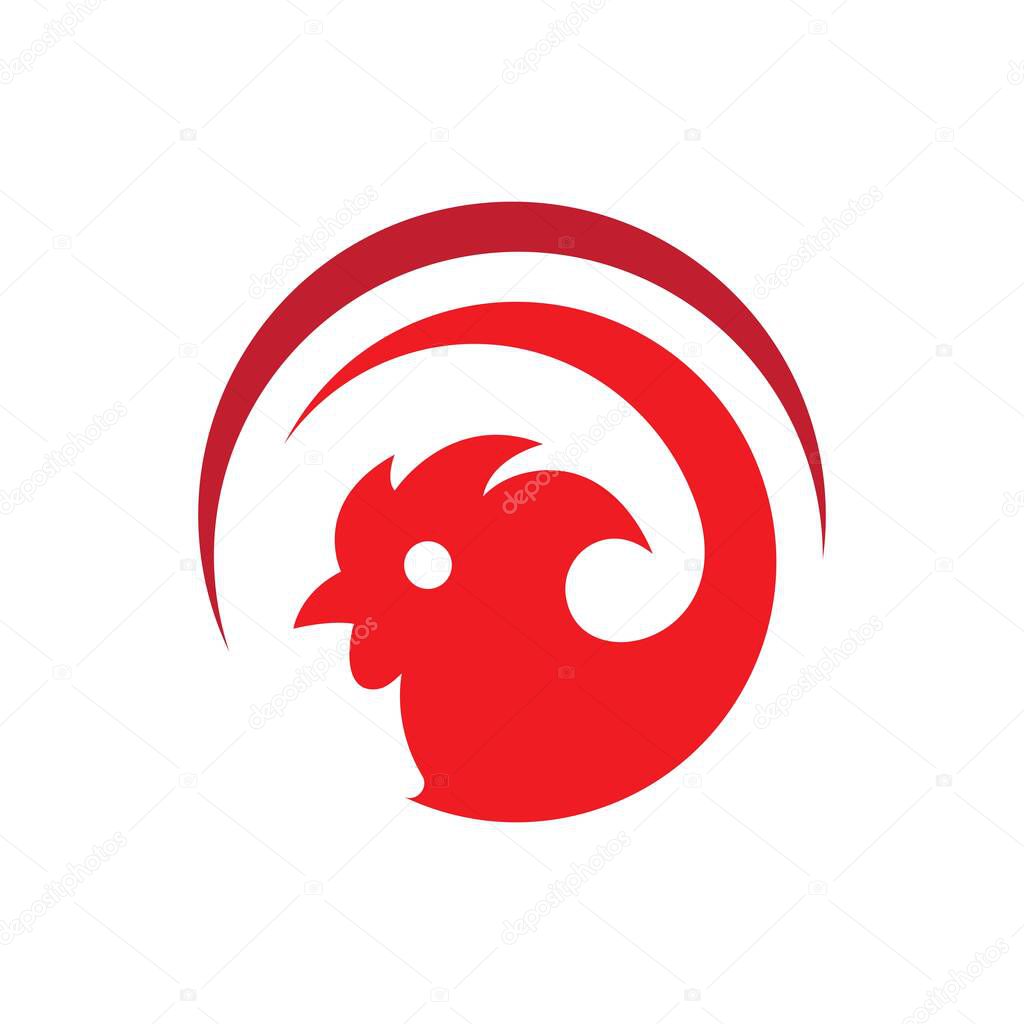 Rooster logo images illustration design