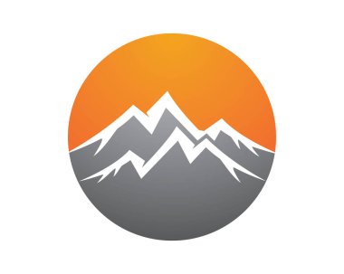 Dağ Logosu şablon vektör illüstrasyon tasarımı