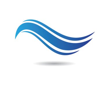 Su Dalgası logo vektör illüstrasyon tasarımı