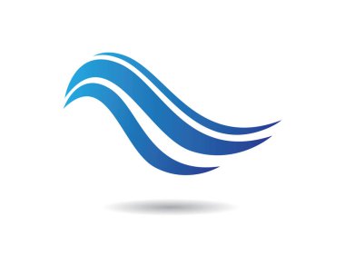 Su Dalgası logo vektör illüstrasyon tasarımı