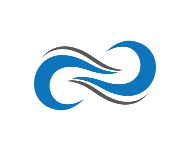 Su Dalgası logo vektör illüstrasyon tasarımı