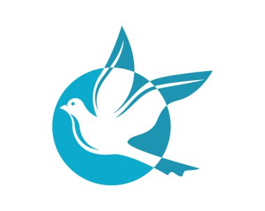Dove Logo Şablonu vektör resimleme tasarımı