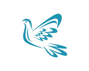 Dove Logo Şablonu vektör resimleme tasarımı