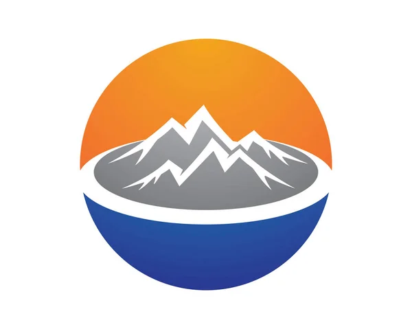 Mountain Logo Skabelon Vektor Ikon Illustration Design – Stock-vektor