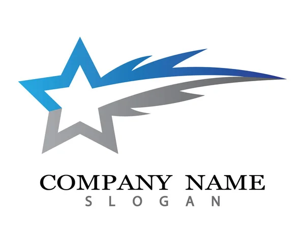 Desenho Ilustração Ícone Vetor Modelo Logotipo Estrela —  Vetores de Stock