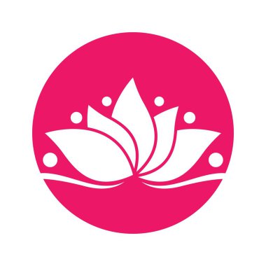 Güzellik lotusu logo resim çizimi tasarımı