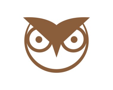 Baykuş logosu şablon vektör resimleme tasarımı