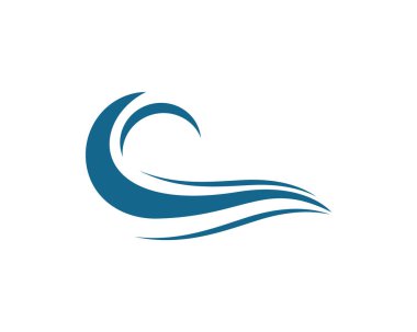 Su Dalgası logo vektör illüstrasyon tasarımı