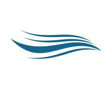 Su Dalgası logo vektör illüstrasyon tasarımı