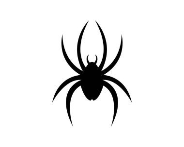 Örümcek logosu şablon vektör resimleme tasarımı