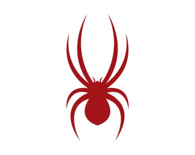 Örümcek logosu şablon vektör resimleme tasarımı
