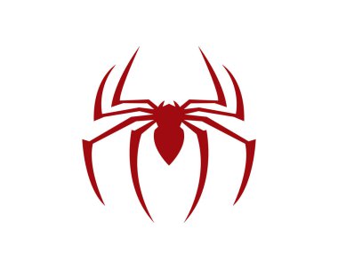 Örümcek logosu şablon vektör resimleme tasarımı
