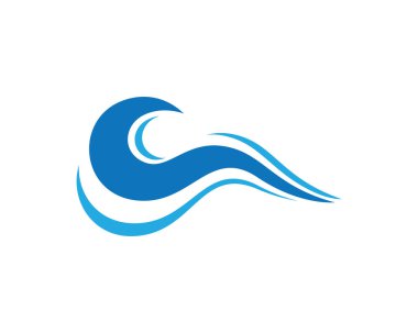 Su Dalgası logo vektör illüstrasyon tasarımı