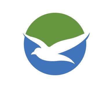 Martı logo şablonu vektör resimleme tasarımı