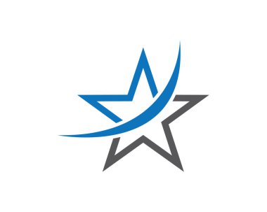 Yıldız Logosu Şablonu vektör illüstrasyon tasarımı
