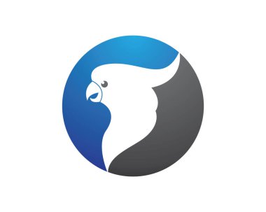 Papağan logo vektör çizimi