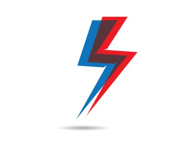 Şimşek Logosu Şablon vektör illüstrasyon tasarımı