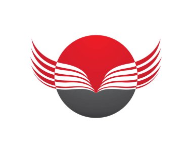 kanat logo şablon vektör resimleme tasarımı