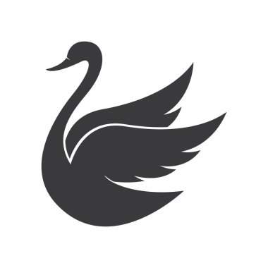 Kuğu logosu resim çizimi tasarımı