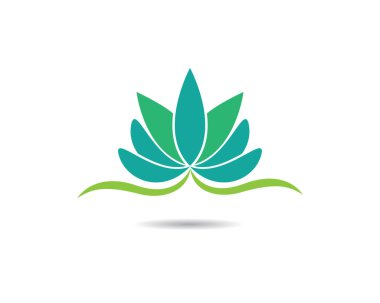 Güzellik Vektörü çiçek tasarımı logo şablonu simgesi