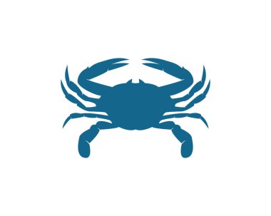 Yengeç logosu vektör resmetme tasarımı