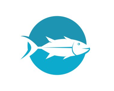 Balık logosu şablonu vektör resimleme tasarımı