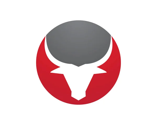 Toro Logo Plantilla Vector Icono Ilustración — Vector de stock