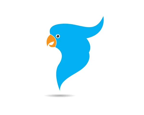 Papagei Logo Vektor Illustration — Stockvektor