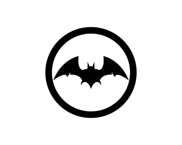 Bat Logotipo Modelo Vetor Ícone Ilustração Design — Vetor de Stock