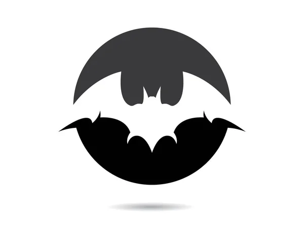 Fledermaus Logo Vorlage Vektor Symbol Illustration Design — Stockvektor