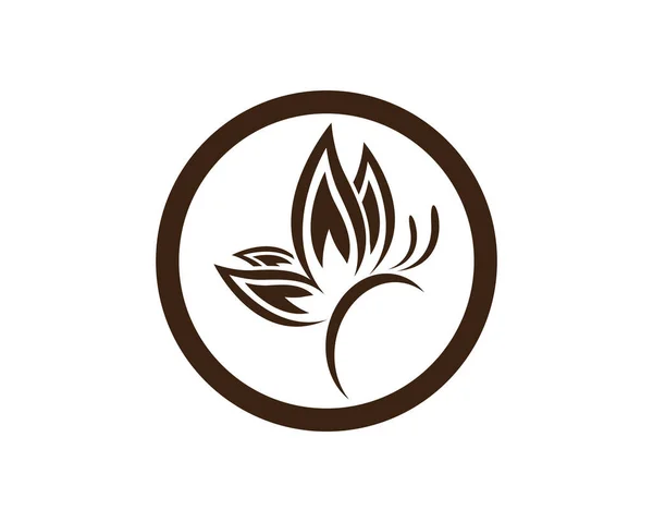 Mariposa Logo Imágenes Ilustración Diseño — Archivo Imágenes Vectoriales