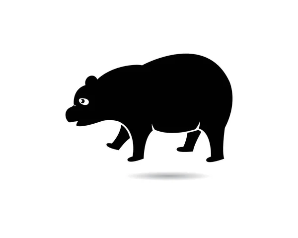 Panda Logo Vorlage Vektor Symbol Illustration Design — Stockvektor