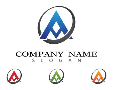 Bir harf logo vektör illüstrasyon tasarımı