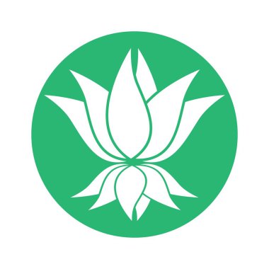 Güzellik lotusu logo resim çizimi tasarımı