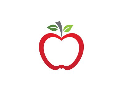 Apple logo şablon vektör resmetme deseni