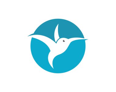 Hummingbird logo şablonu vektör resimleme tasarımı