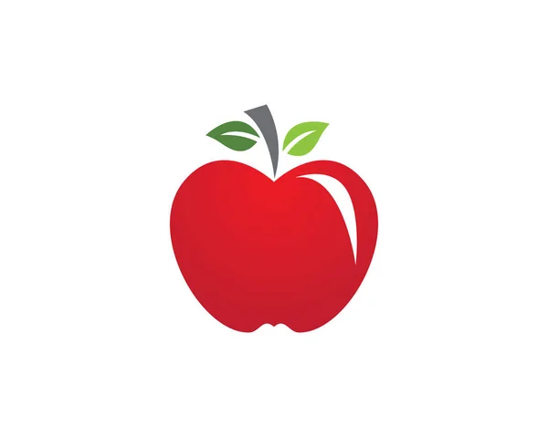 Apple Logotyp Mall Vektor Ikon Illustration Desig — Stock vektor