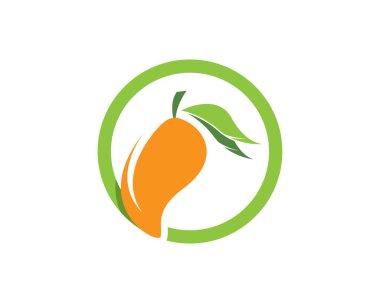 Mango logo şablon vektör illüstrasyon tasarımı