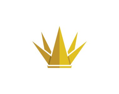 Crown Logo Şablonu vektör çizimi
