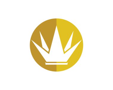 Crown Logo Şablonu vektör çizimi