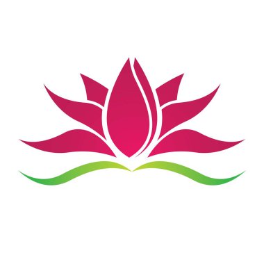 Güzellik lotusu logo resim çizimi tasarımı