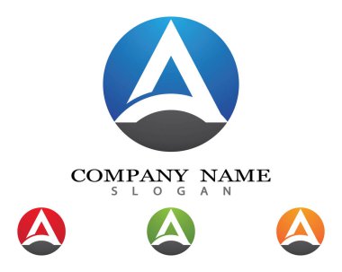 Bir harf logo vektör illüstrasyon tasarımı