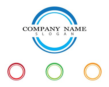 Çember logo şablonu vektör resimleme tasarımı