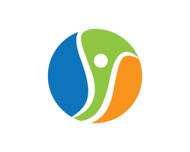 Sağlıklı Yaşam Logosu vektör ikonu çizimi tasarımı