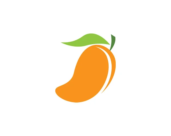 Mango Logotyp Mall Vektor Ikon Illustration Design — Stock vektor