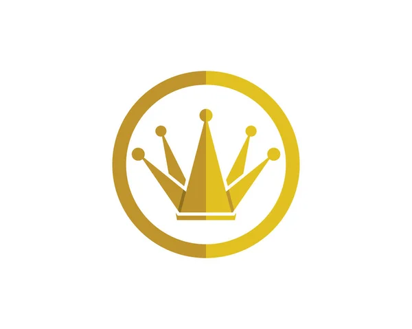 Crown Logo Vorlage Vektor Illustration — Stockvektor