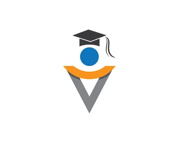 Educación Logo Imágenes Ilustración Diseño — Vector de stock