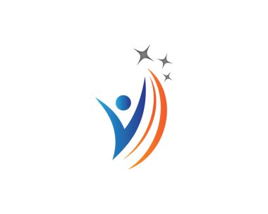 Sağlıklı Yaşam Logosu vektör ikonu çizimi tasarımı